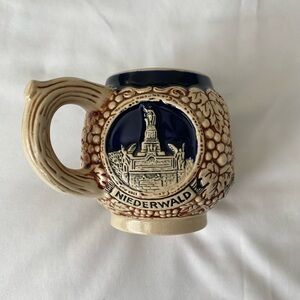 Vintage German stoneware beer mug or cider cup made by Marzi & Remy pottery co